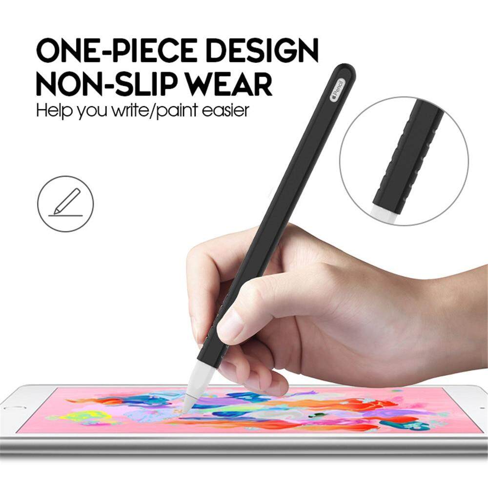 ใหม่ซิลิโคนอ่อนนุ่มสำหรับ Apple ดินสอรุ่นที่กรณีสำหรับ iPad ดินสอ 2 หมวกเคล็ดลับปกผู้ถือแท็บเล็ตสัมผัสปากกา S tylus กระเป๋าแขน สี เขียวทหาร สี เขียวทหารรูปแบบรุ่นที่ีรองรับ apple pencil 2nd