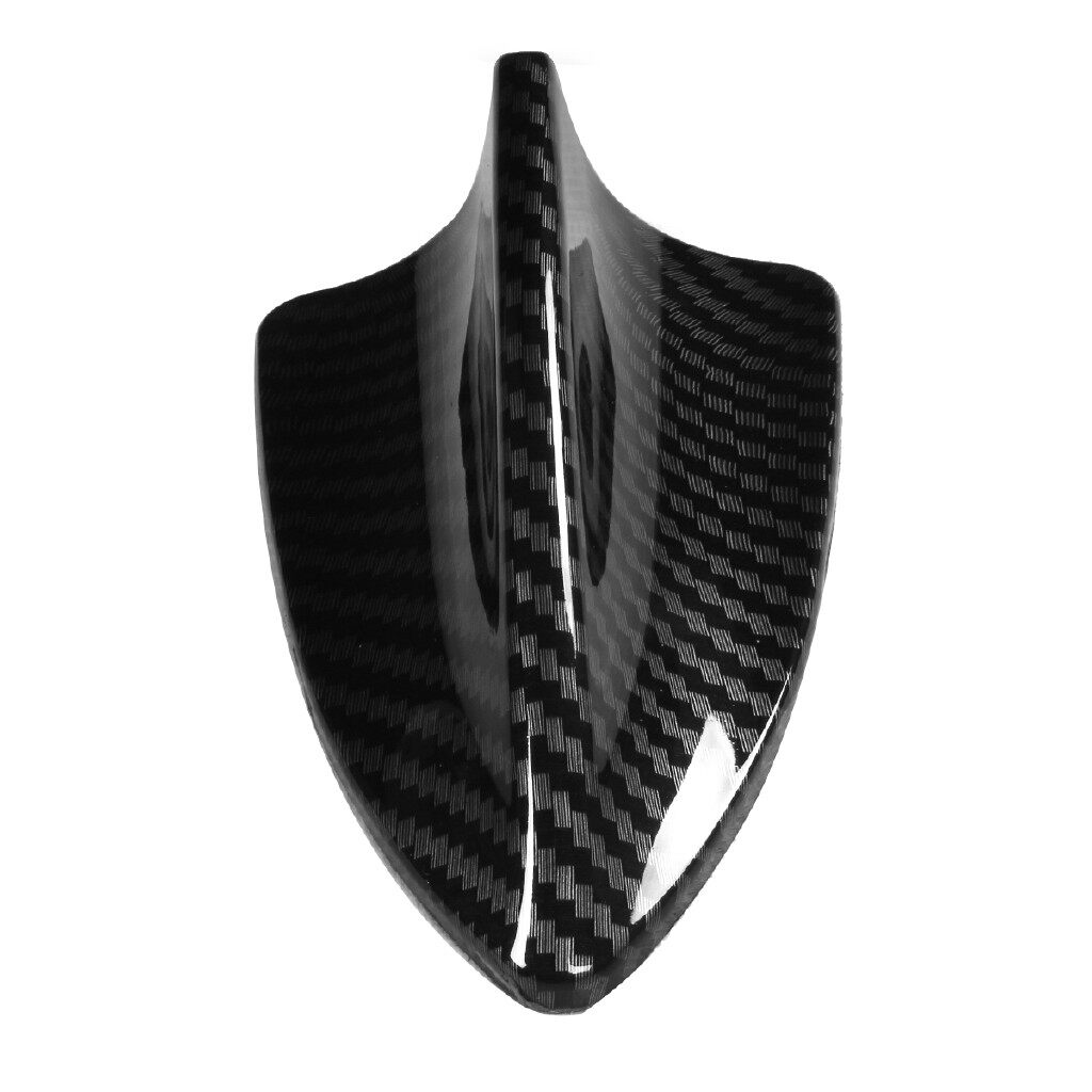 Universal Carbon Fiber Look Shark Fin Antenna Cover Radio FM//AM Decorate Trim