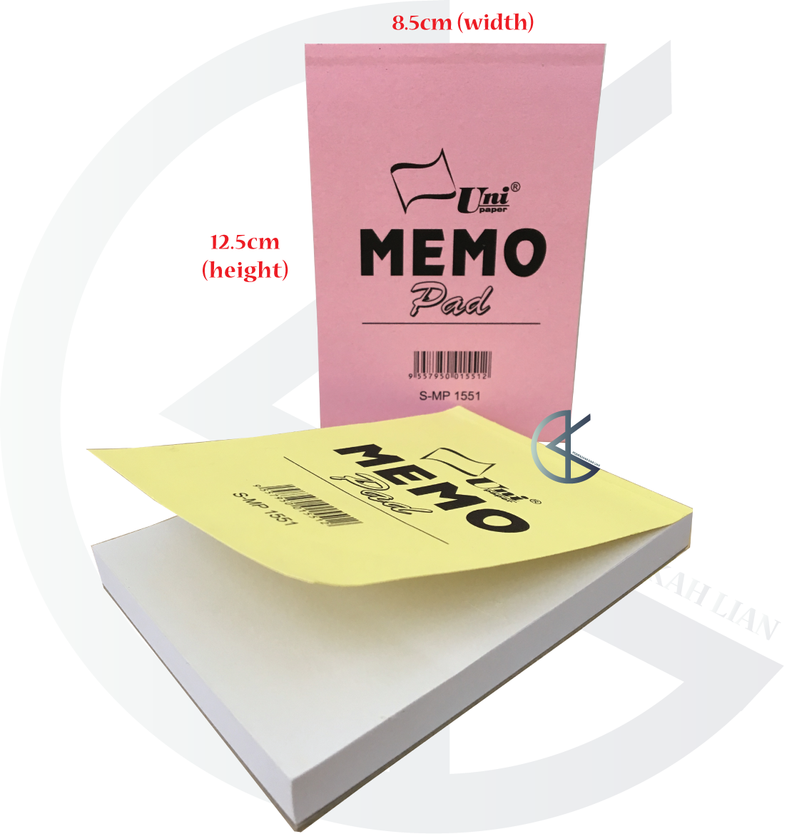 Uni Paper Memo Pad (White / 4 Colour) Lazada