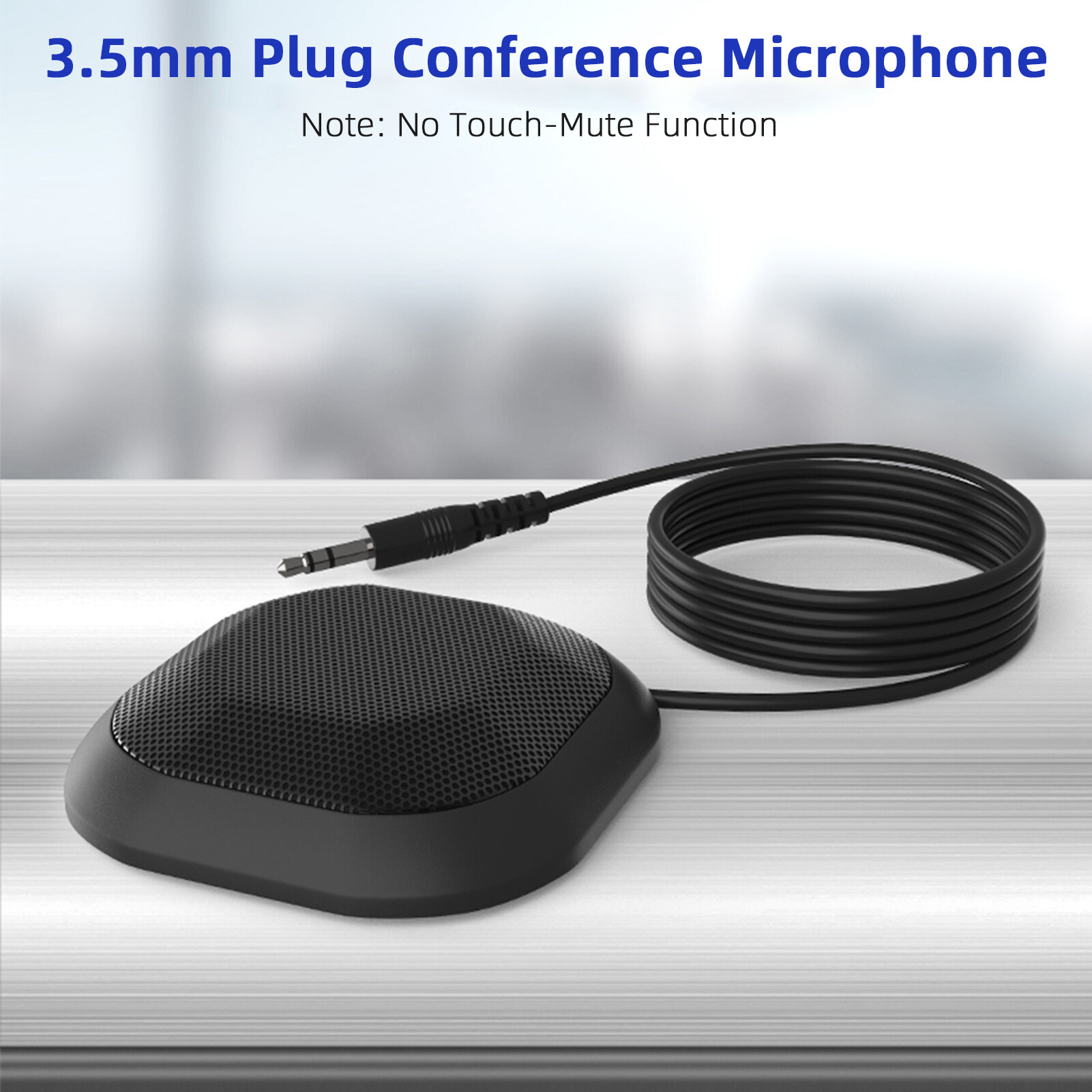 แบบพกพา USB/3.5มม.ไมโครโฟนประชุม360 ° หม้อหล่อเย็นรอบทิศทางคอมพิวเตอร์ PC Mic ปลั๊กแอนด์เพลย์เข้ากันได้กับ Windows MacOS สำหรับ PC แล็ปท็อปการประชุมทางไกลผ่านระบบวิดีโอการแชทเกมการบันทึกออนไลน์ Class Skype