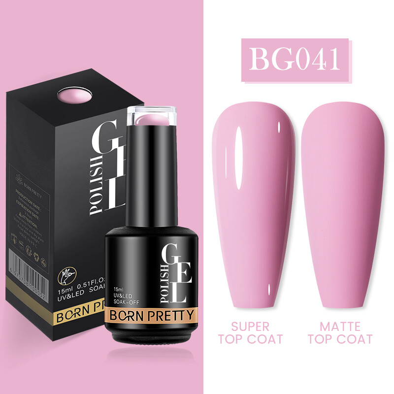 Born pretty 15ml gel nail art polish 120 colors nude pink jelly gel reflective glitter sparkling gel semi permanent soak off led uv gel polish nail varnishes