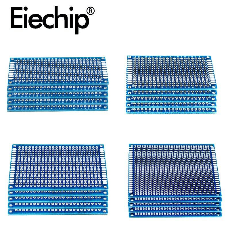 20 PCS Universal PCB Board Blue Double Side Prototype PCB Printed Circuit Board for Arduino Soldering Board 5x7 4x6 3x7 2x8