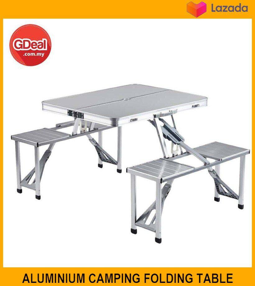 Aluminium Camping Folding Table With Chair Lazada