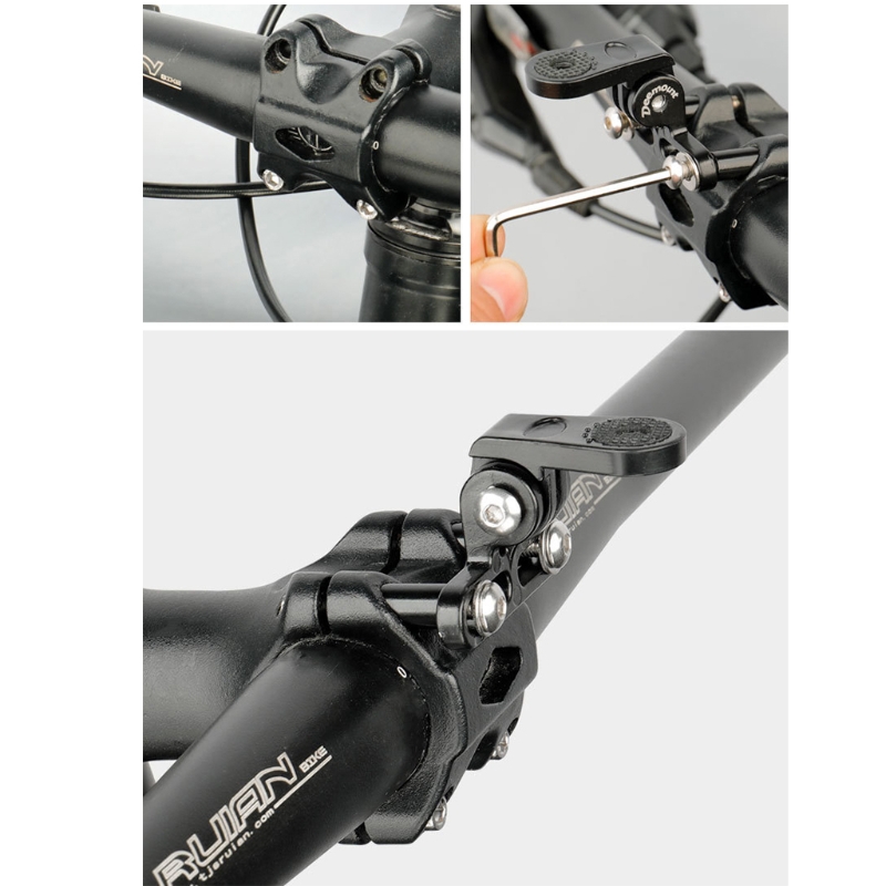 DEEMOUNT Bicycle Headlight Mount Adapter  Bracket Camera Type Connector for Stem Mount Cycling Front Light  Lamp Holder