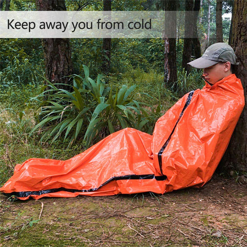【YIDEA HONGKONG】Outdoor Life Emergency Sleeping Bag Thermal Keep Warm Waterproof Mylar First Aid Emergency Blanke Camping Survival Gear