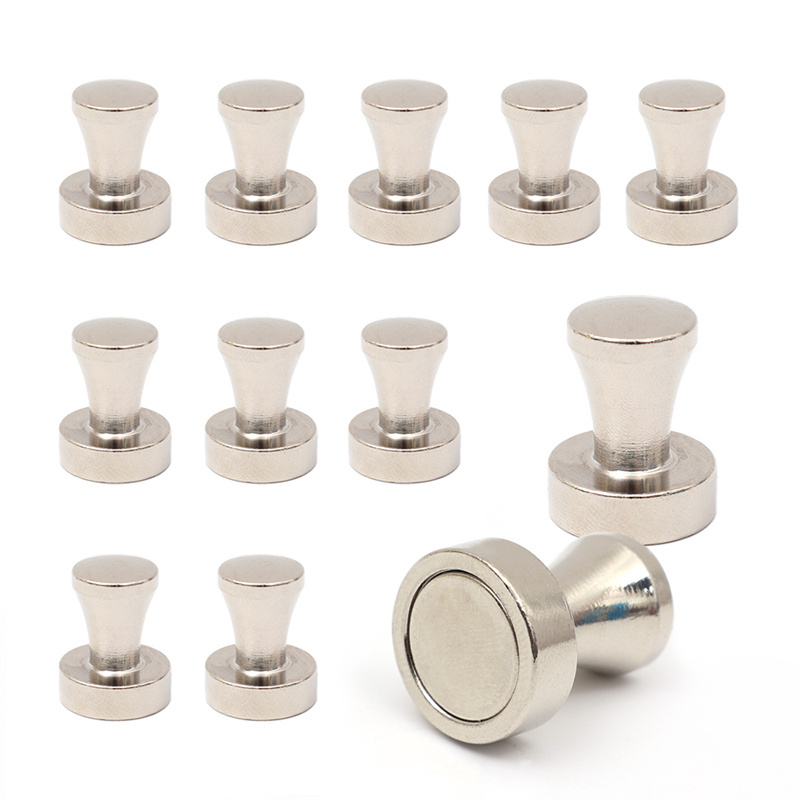 6 cái nam châm mạnh ghim tài liệu nam châm kim loại lưu giữ bảng trắng tủ lạnh nhà bếp bền từ đinh bấm Sucker