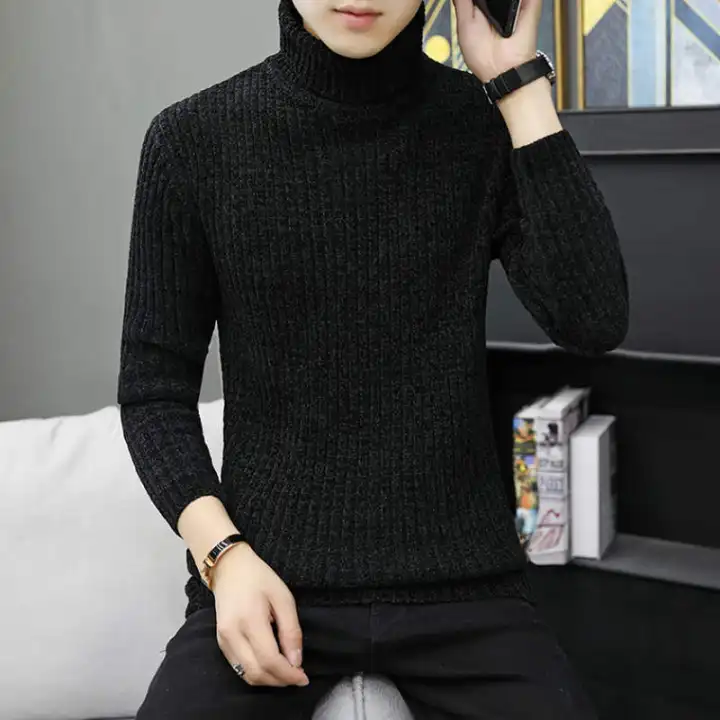 thick turtleneck sweater mens