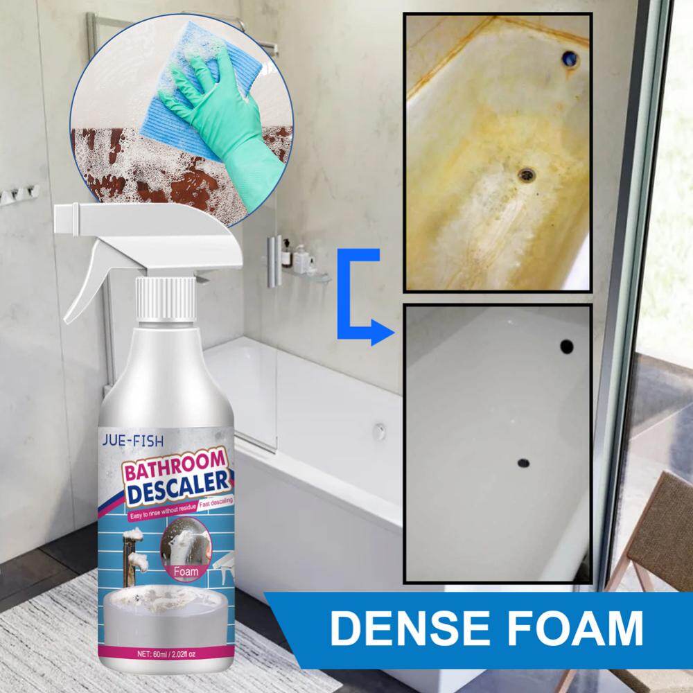 Stubborn Stains Cleaner Powerful Descaling Cleaning Agent Quickly Remove Multi-Purpose Cleaner for Bathtub Toilet Shower Sink Glass Ceramic