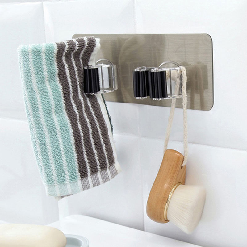 【Decoration】móc Dính Đa Năng Móc Treo Đồ Treo Cây Lau Nhà Gắn Tường Móc Treo Chổi Cọ Có Móc Chắc Chắn Phòng Tắm Nhà Bếp