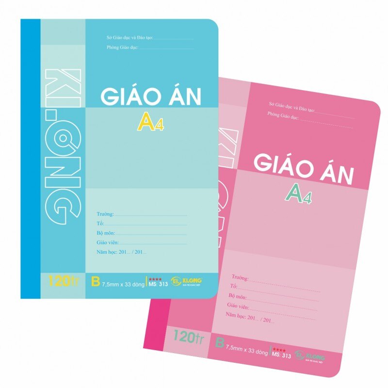 Sổ giáo án a4 - 120 trang klong ms 313