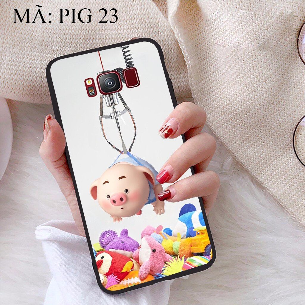 Ốp lưng Samsung S8 viền dẻo TPU BST Heo Con
