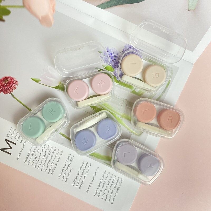 Hộp Đựng Kính Áp Tròng Mỹ Phẩm Du Lịch Mini Màu Ngẫu Nhiên