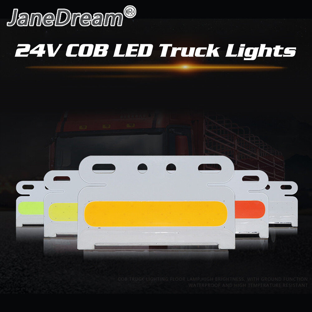 JaneDream 24V Red Truck Lights Turning Lamp COB LED Bulb for Truck Decoration Signal Lamps Lorry Light