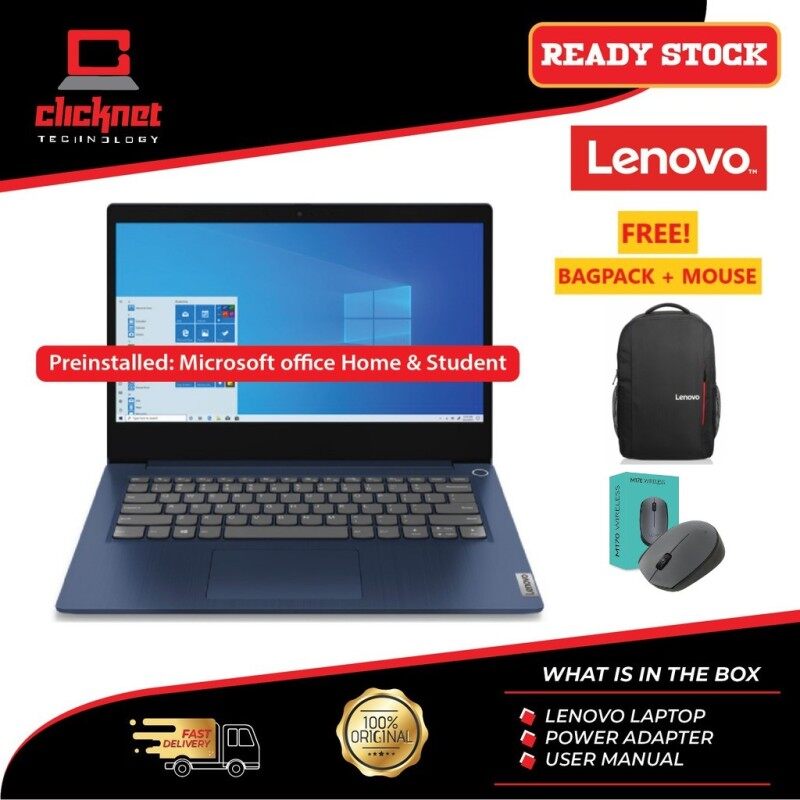 Lenovo IdeaPad 3 15ARE05 81W400CHMJ 15.6 Laptop Abyss Blue ( Ryzen 3 4300U, 8GB, 256GB SSD, ATI, W10, HS ) Malaysia