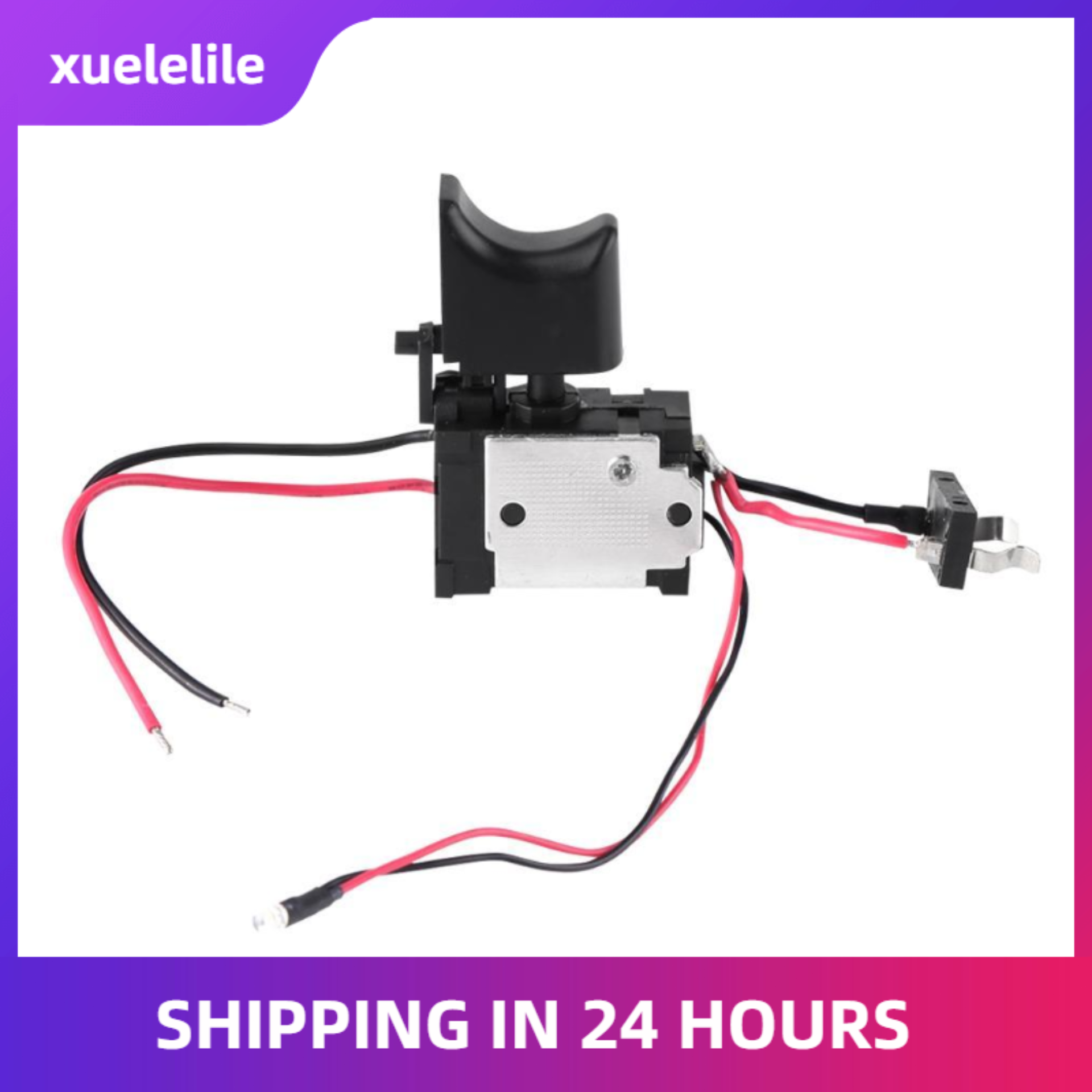 7.2 V - 24 V Lithium Battery Cordless Drill Speed Control Trigger Switch With Small Light