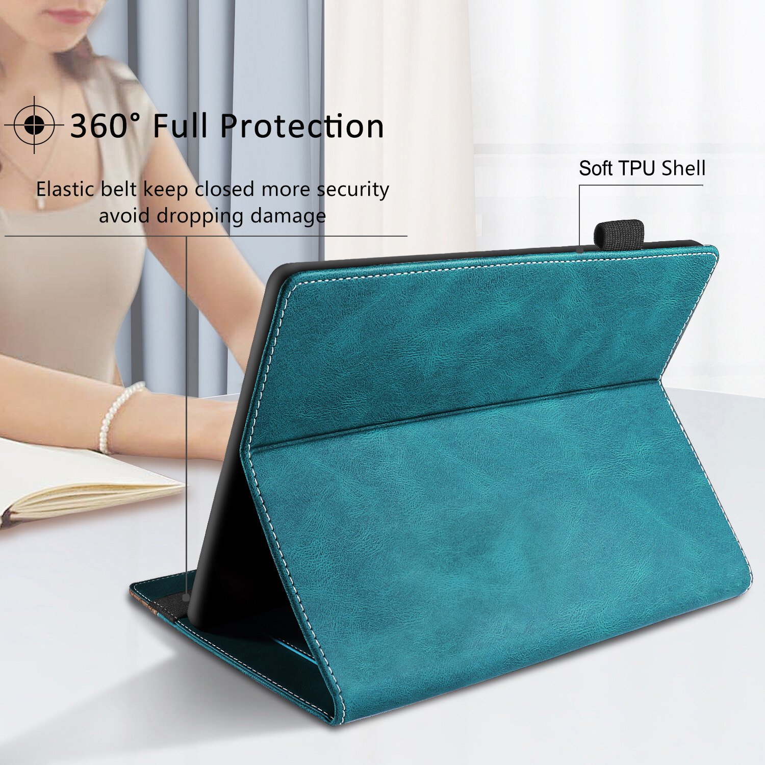 For 2021 Kindle Paperwhite 5 11th Generation 6.8-inch Amazon e-Book Readers Protection Case Flip Stand Business Stitching High Quality PU Leather Cover