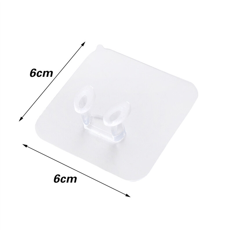 20 cái Giá đựng dây nguồn không đục lỗ móc đựng đồ treo tường trong suốt Móc Treo Đồ Dây cáp phích cắm nhà bếp tự dính