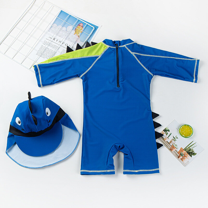 LS One-piece children's swimsuit sunscreen quick-drying swimsuit