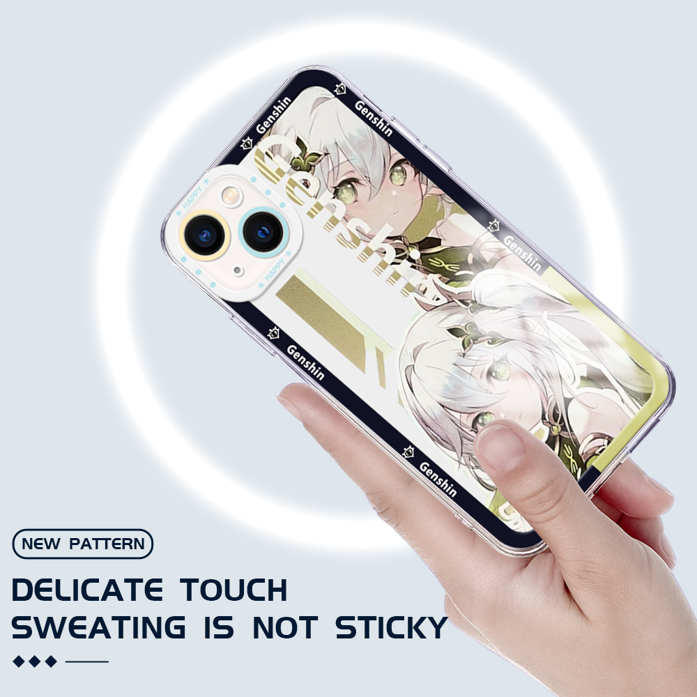 Ốp lưng Hontinga cho Xiaomi Redmi Note 11t Pro + Note 11S Redmi Note 11 Pro 5g Note 12 Pro 4G Redmi Note 8 Pro Note 9 Note 9t Note 12 4g Ốp Ốp trong suốt xuyên thấu genshin Impact silicon mềm bọc hoàn toàn cao su trường hợp Ốp điện thoại softcase cho cô