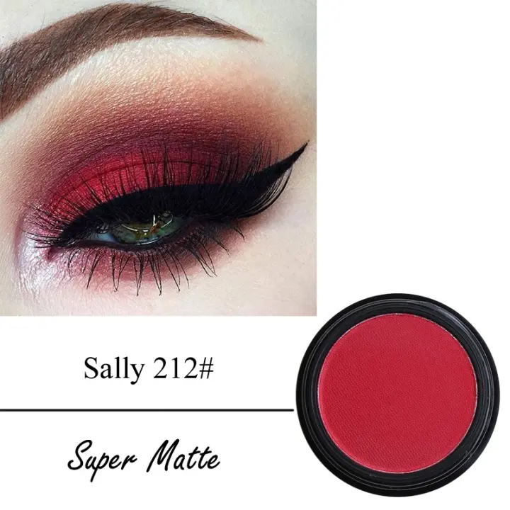 matte red eyeshadow