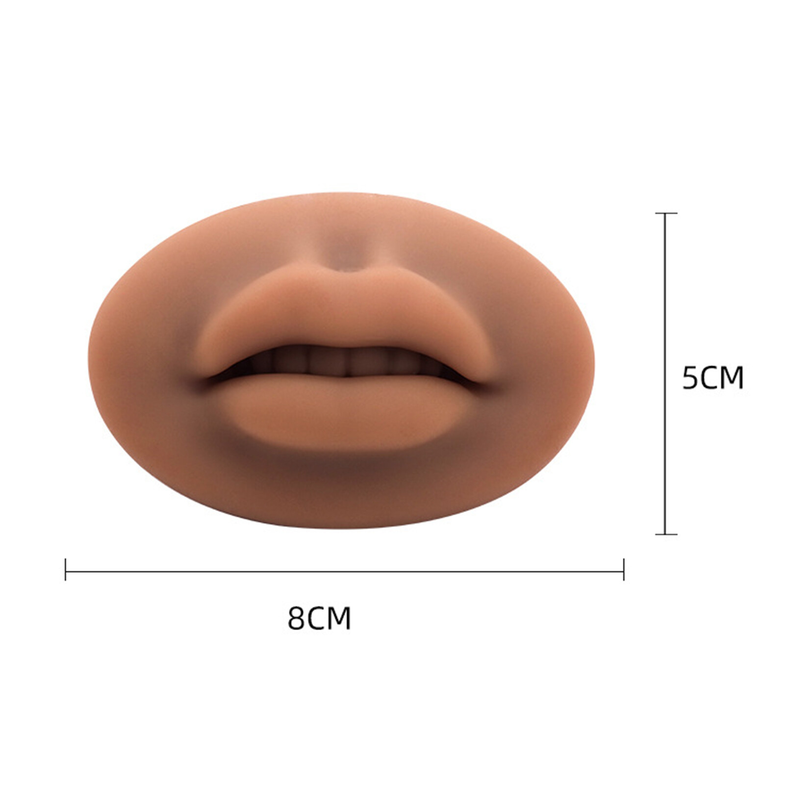 ship Simulation Lip Three-dimensional High Simulation Reusable Q-bounce Smooth Bottom Tattoo Practice Easy to Color Tattoo Silicone Lip Mold for Beginner Training Functional Silicone Lip