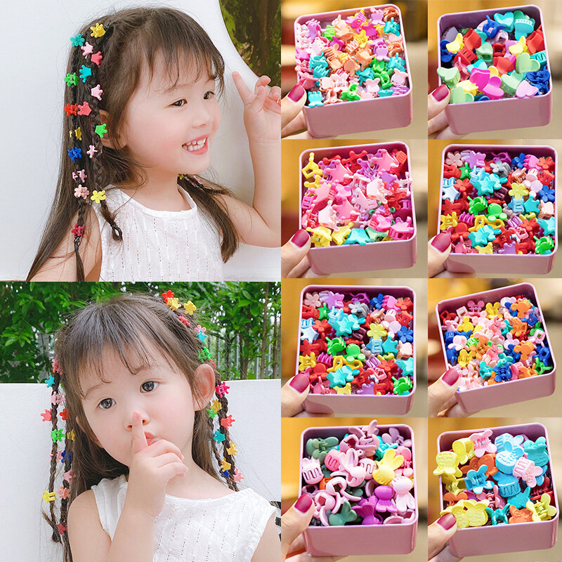 [Lady Sugar]20Pcs/Set Cute Butterfly Hair Clips For Kids Girls Mini Jaw Clip Claw Hairpin Hair Accessories For Women Mixed Color on Sale