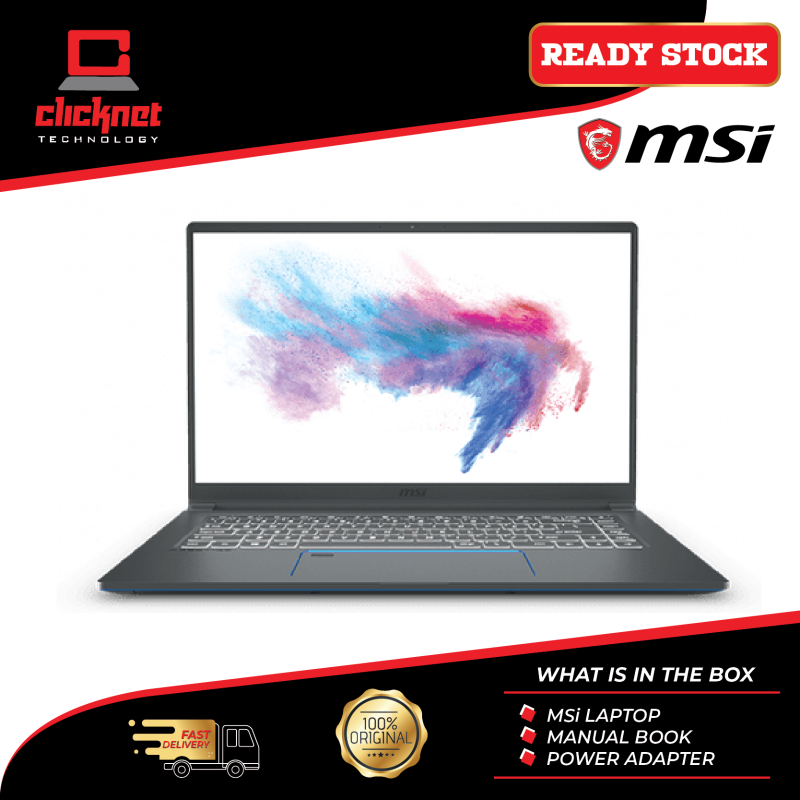 MSI Prestige 14 A10RBS-252 (I7-10510U, 16GB, 512GB SSD, MX350 2GB, 14″ FHD, BLACK-W10) Malaysia