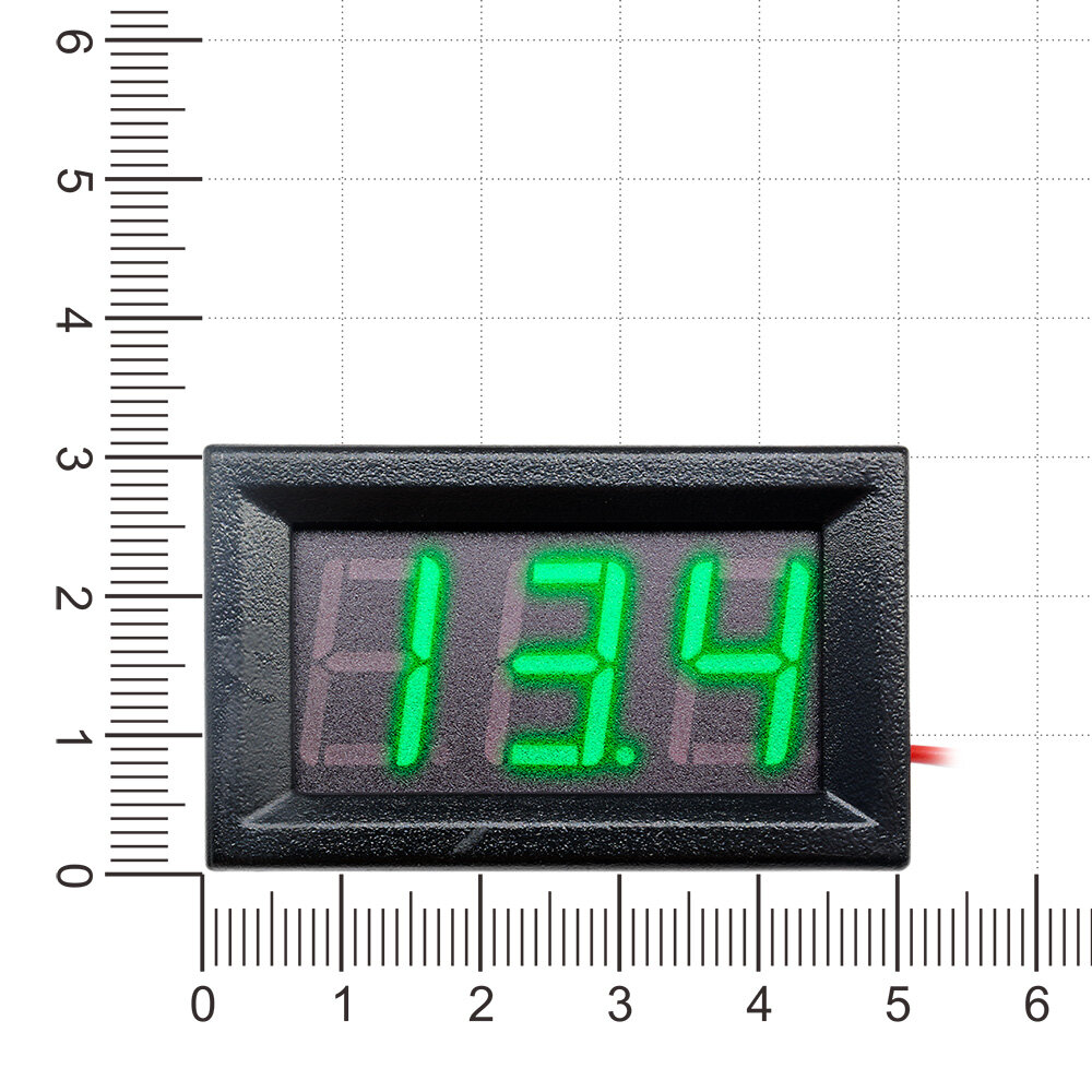 DM 0.56  DC4.5/4.7/5-30V Voltmeter LED Panel Three Digital Display Volt Voltage Meter