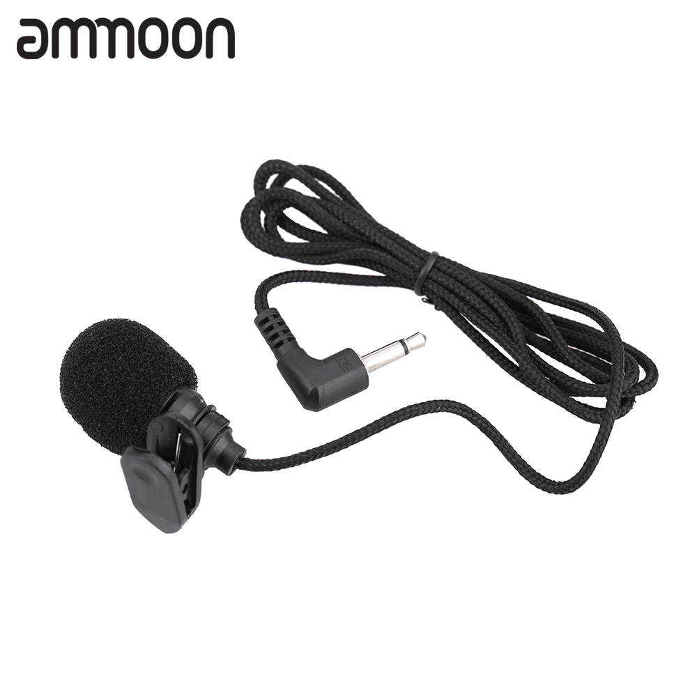 Mini Clip-on Lapel Lavalier Condenser Microphone Mic Hands-free 3.5mm TS Plug for Computer PC Voice Amplifier Speaker