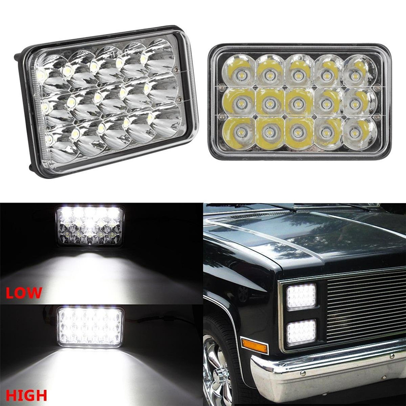 4X6" Motorcycle LED Headlight Lamp HiLow for Honda XR250 XR250L XR650L