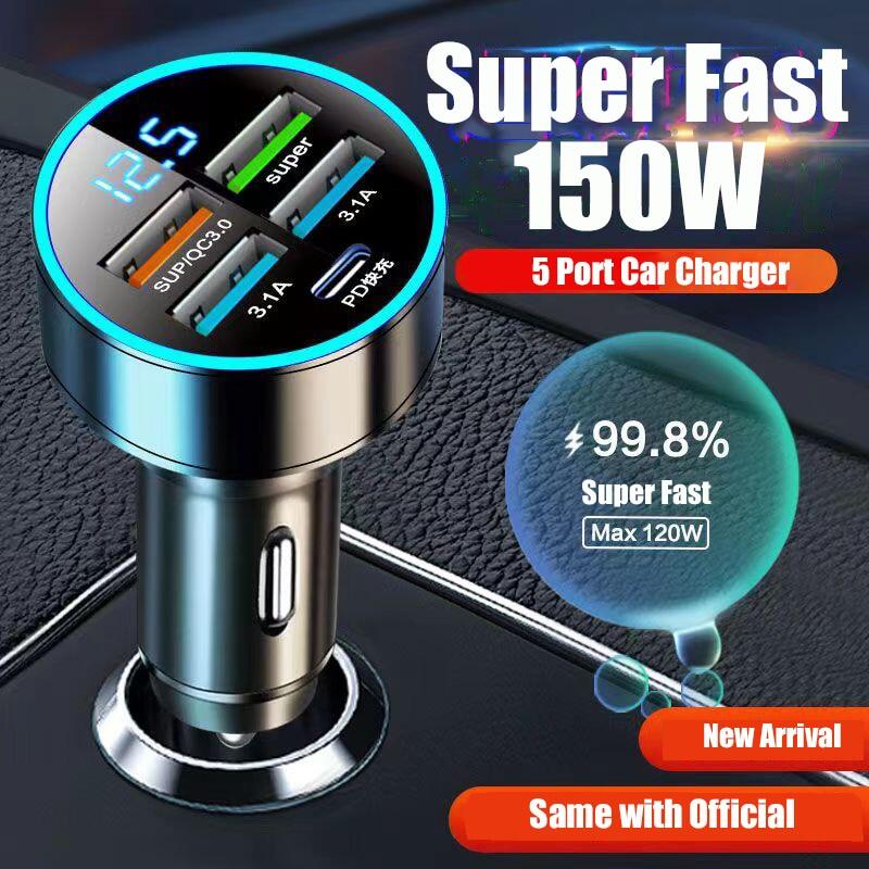 (Dikirim Dari Jakarta) Qualcomm 3.0 Charger Mobil Quick Car Charger Cas Hp Mobil Motor Fast Charging 2 USB - Alat Cas Hp DiMobil Murah-Hitam/Putih Giá 29,800 Đồng*Miễn phí vận chuyển