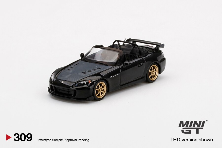 Wild Fire 1:64 Honda S2000 Voltex Yellow Resin Model Car - Moxtoys