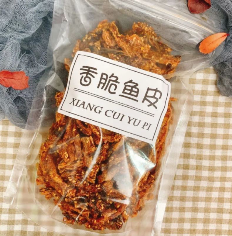 Crispy Crispy Fish Skin Crispy Snacks Instant Spicy Crispy Fish Skin
