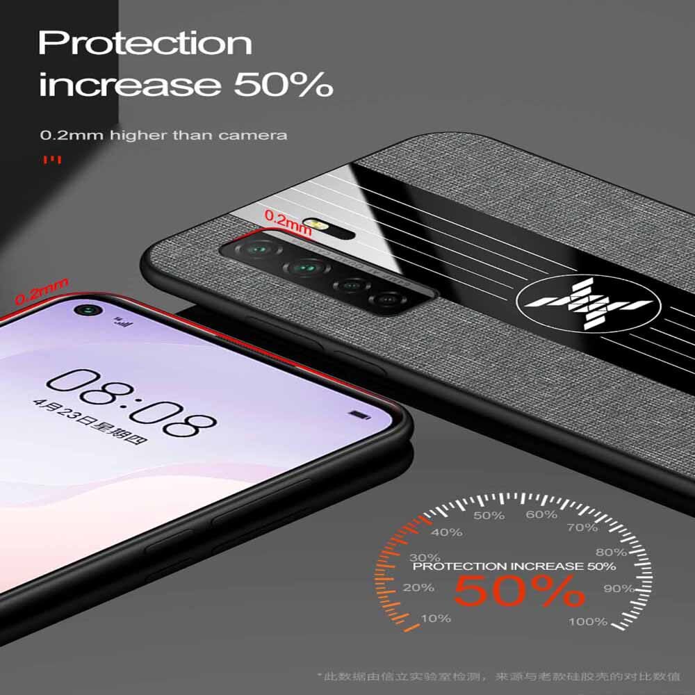 LEEWINDA For Huawei Nova 7SE Phone Case, Leather Armor Cases Ring Bracket Cover shell