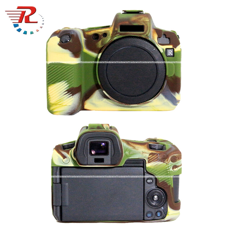 Cao su Silicone mềm thân máy Trường hợp bìa cho Canon EOS r
