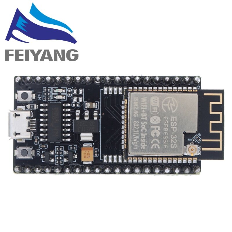 ESP32/ESP-32S Development Board NodeMCU-32S CH340 MICRO USB WiFi+Bluetooth Ultra-Low Power Consumption Dual Core ESP ESP32-WROOM