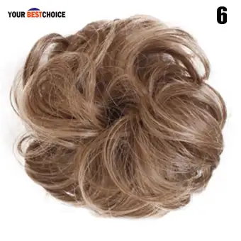Ybc Easy To Wear Stylish Hair Scrunchies Naturally Messy Curly Bun