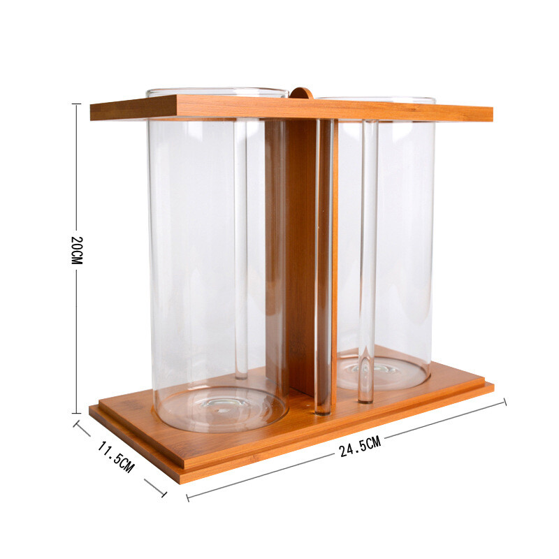 Cá bể cá hateli hồ cá để bàn mini hồ cá tre sáng tạo