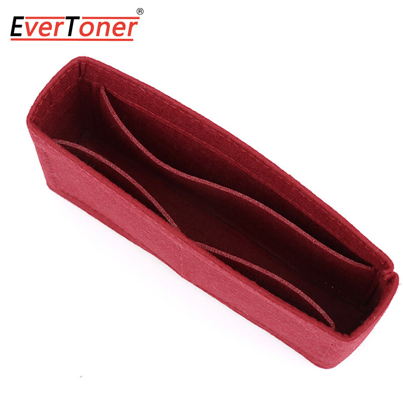 EverToner For GG Marmont/Classic Flap Bag Felt Insert Organizer Bag Makeup Handbag Organizer Travel Inner Purse Portable Cosmetic Bags