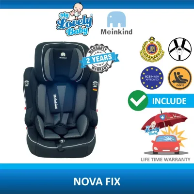 Meinkind Nova Fix Isofix Booster Seat - FREE Lifetime Warranty Crash Exchange Program - My Lovely Baby