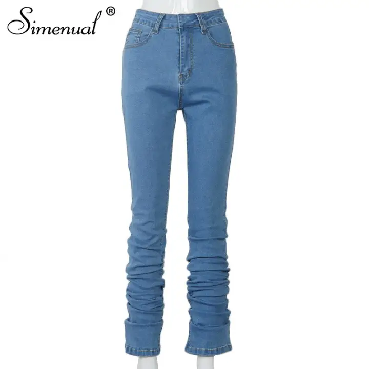 stacked denim streetwear