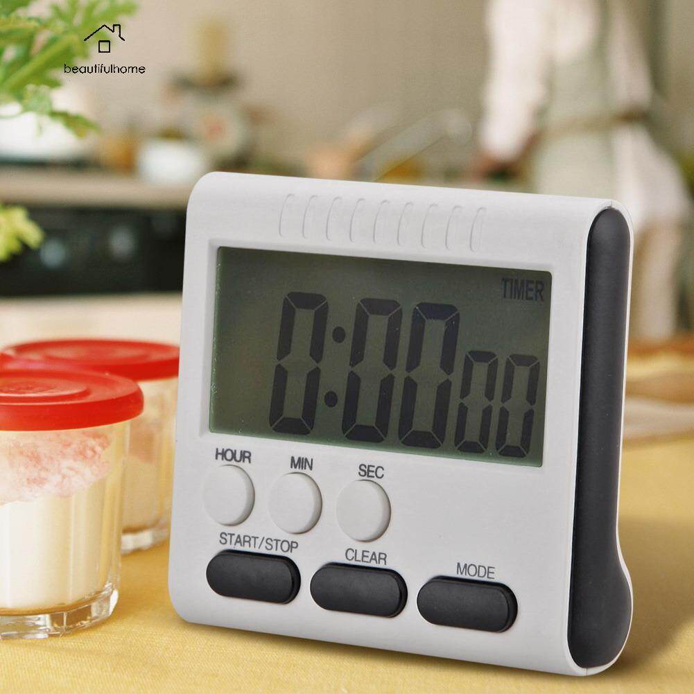 Beautifulhome Magnetic Large LCD Digital Kitchen Timer Alarm Count Up Down Clock 24 Hours