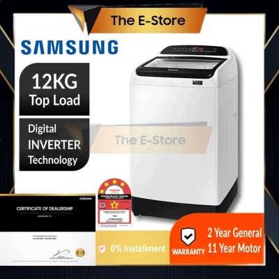 Samsung 12KG Top Load Washer | WA12T5260BW/FQ (Washing Machine Top Loader Mesin Basuh 洗衣机)