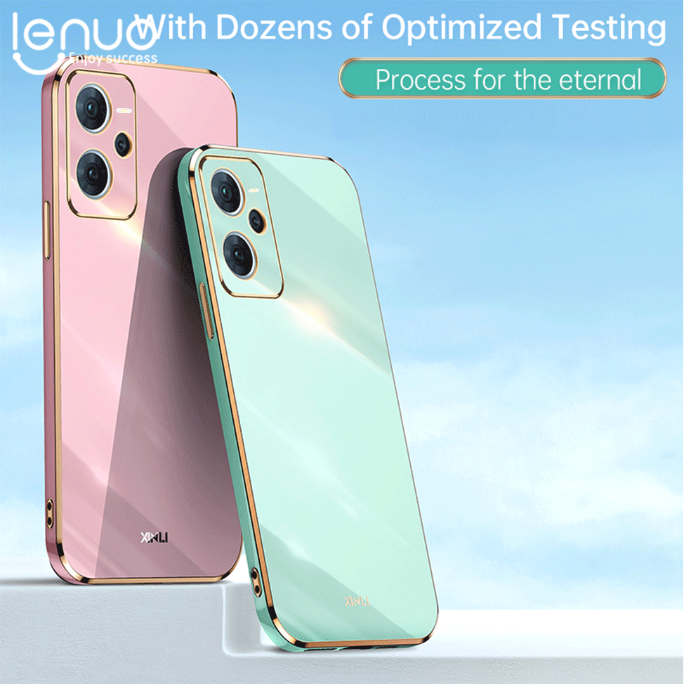 Lenuo Ốp điện thoại mềm mạ 6D sang trọng vỏ điện thoại gọng vuông Silicone cho Realme C55 C53 C35 C33 C31 c21y c25y C21 C30 C20 C12 C15 GT Neo3 vỏ điện thoại sáng bóng Vỏ mặt sau