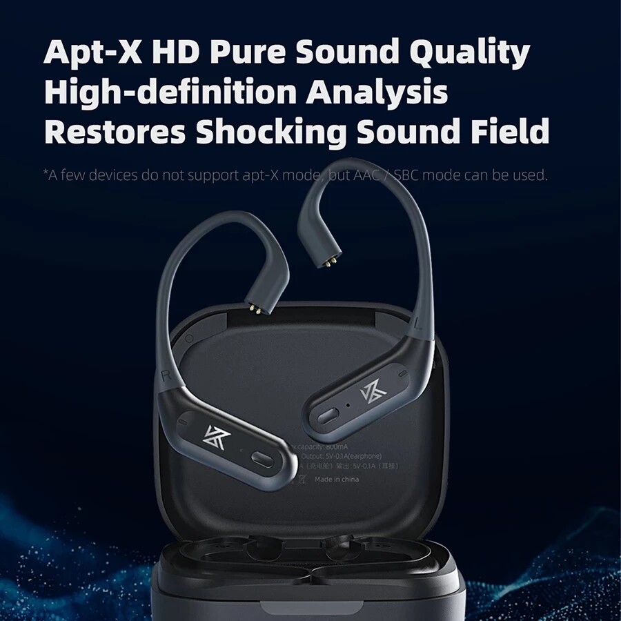 KZ AZ09 Pro Wireless Headphones Bluetooth-compatible 5.2 Cable Wireless Ear Hook With Charging Case For KZ ZAS EDX ZEX AS10 ZS10