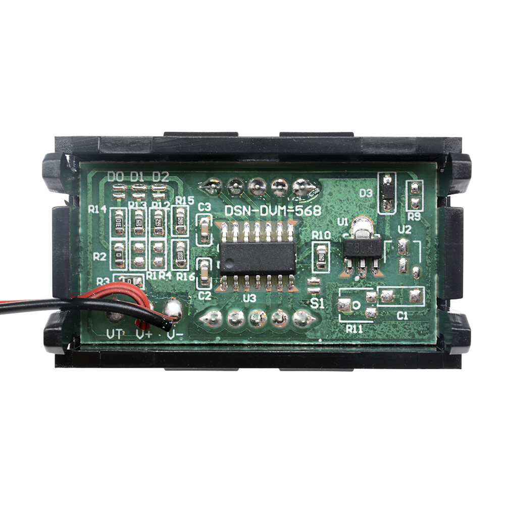 DM 0.56  DC4.5/4.7/5-30V Voltmeter LED Panel Three Digital Display Volt Voltage Meter