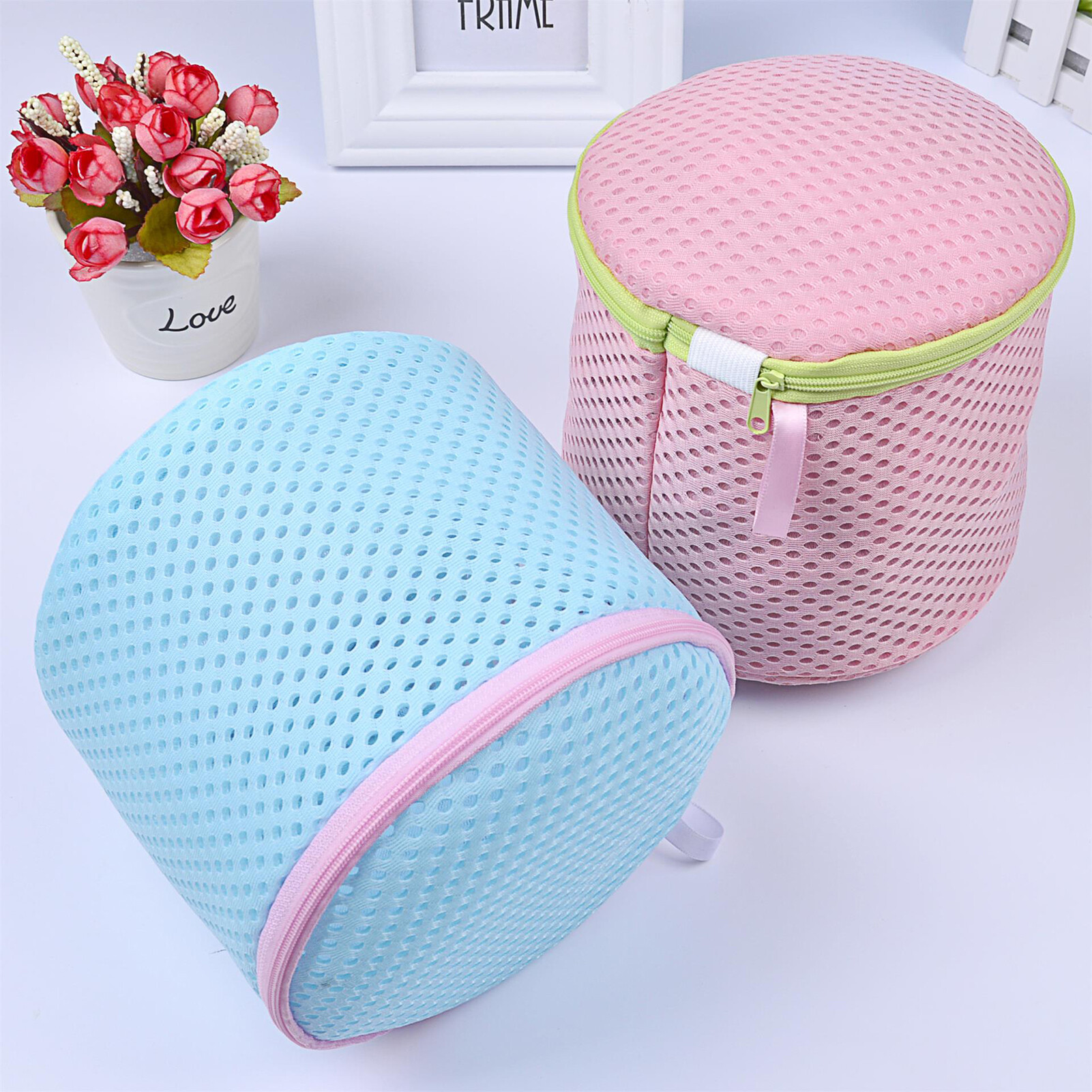 Laca Wash Bag Anti-deform Protective Clothing Polyester Tear-resistant Mesh Laundry Bag for Washing Machine