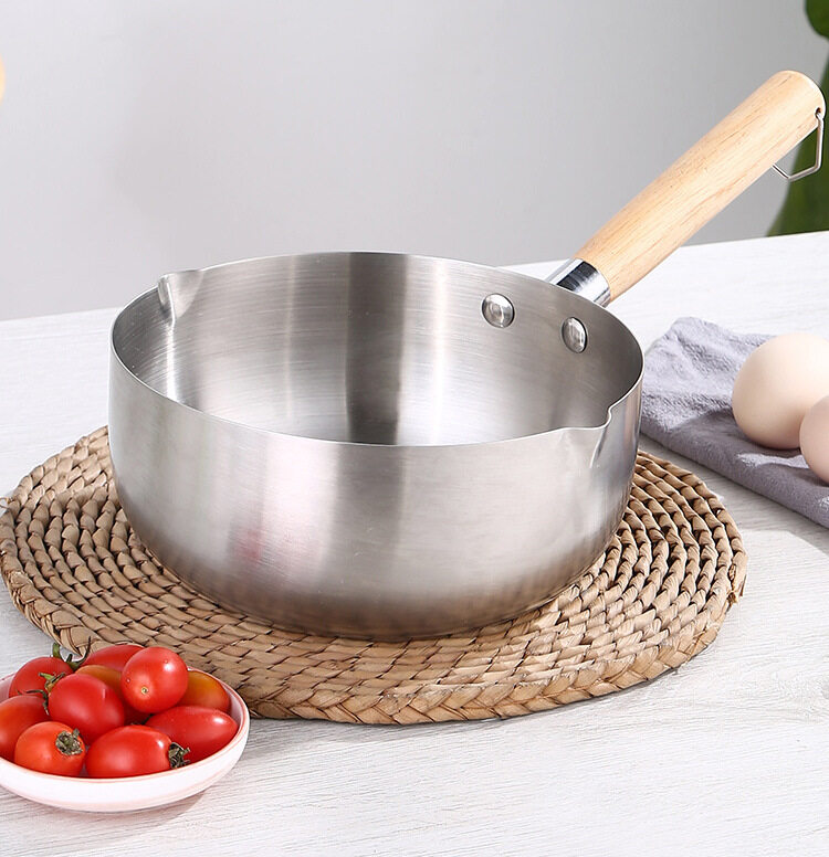 20cm Stainless Steel Yukihira Pan, Traditional Japanese Yukihira