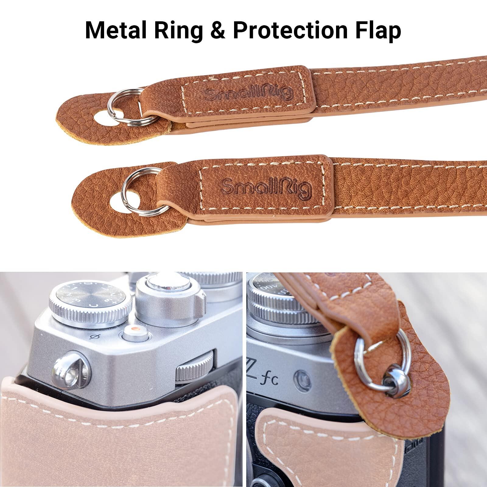 SmallRig Dây đeo máy ảnh bằng da (Tải trọng tối đa: 5KG) Dây đeo vai cổ điển Dây đeo cổ máy ảnh cho Fujifilm Sony Canon Nikon Mirrorless DSLR 3485