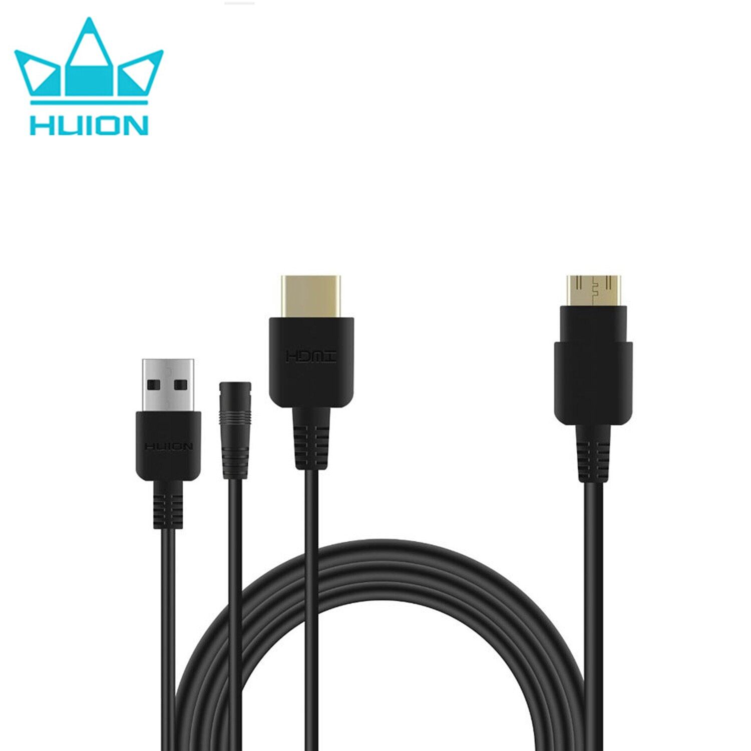 Huion 3-In-1 Cable CB02 For GT-156HD V2 Kamvas 16 Graphics Tablet ...